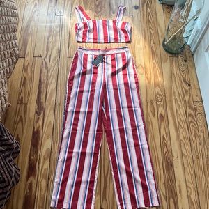 TALL Fashion Union. Striped Two piece set